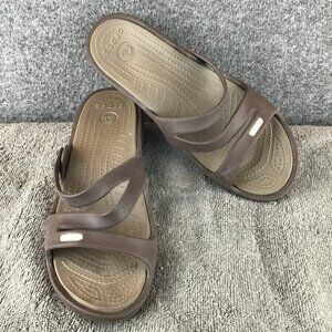 Crocs Patricia II Sandals Brown Platform Size 9
